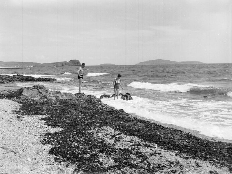 The beach at Southend on the Kintyre Peninsula in July 1961.