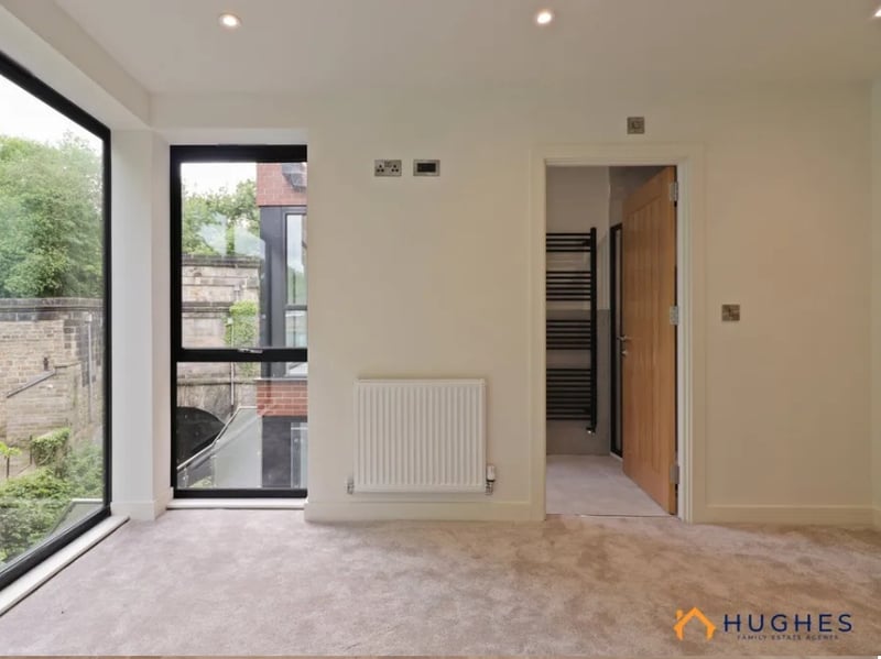 The interior is modern and cosy, flush with sweeping windows, under floor heating throughout, and fabulous views.