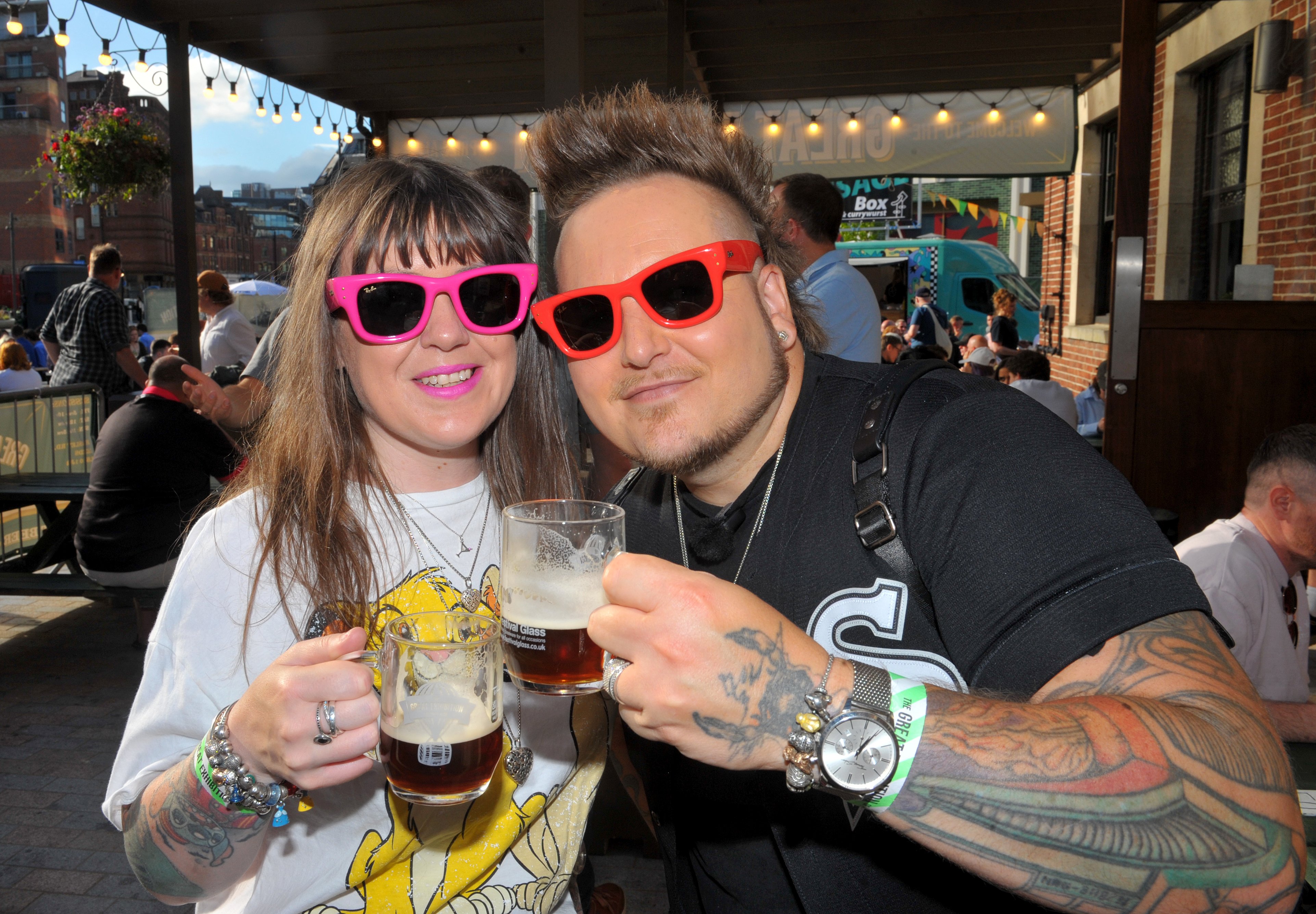 Nicki and Brent Allen at the Great  Exhibition of Prize Ales at The Tetley, Leeds   