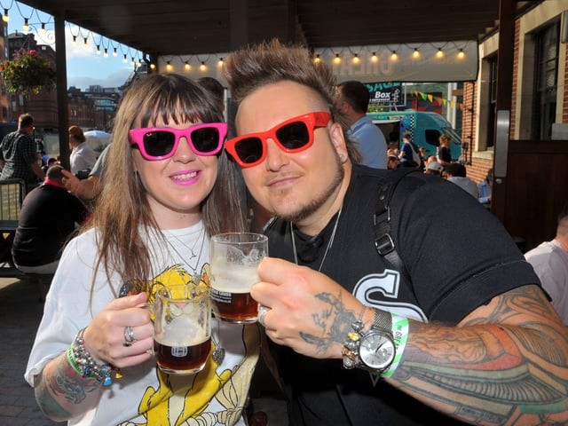 Nicki and Brent Allen at the Great  Exhibition of Prize Ales at The Tetley, Leeds   