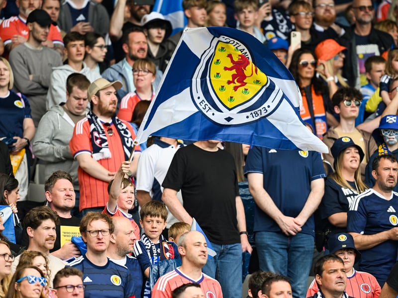 The Scotland flag was on full show across the Hampden stands vs Curacao on Saturday afternoon.