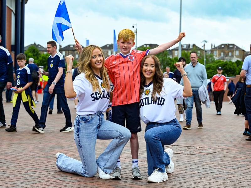 Scotland fans ahead of the game.
