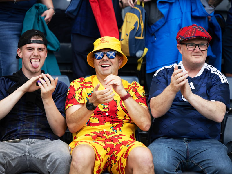 Scotland fans were up for the pre-game party at Hampden against Curacao.