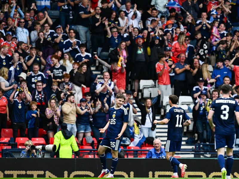 His left-footed shot got Scotland back on level terms and he kept the Curacao defence on their toes. 7