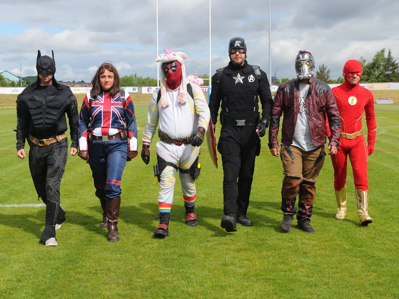 Superheroes from Stark Industry Entertainment arrive