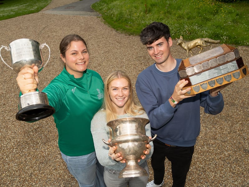 Athletes Katryna Pacerinskaite, Jenny Sawyer and Mark Hanrahan