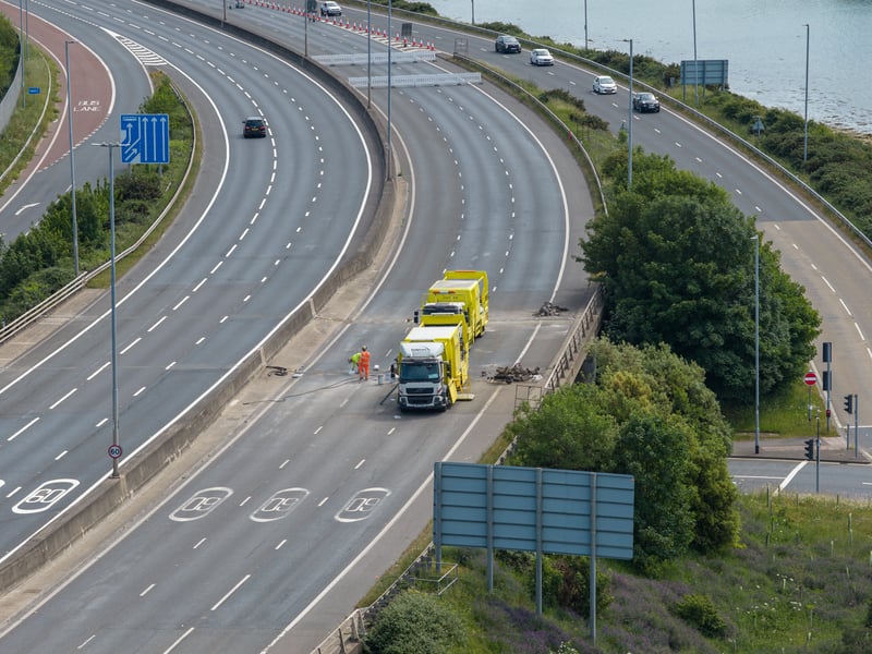 The M275 northbound carriageway is closed for essential maintenance.

Pictured: M275 northbound Road Closure

Picture: Marcin Jedrysiak