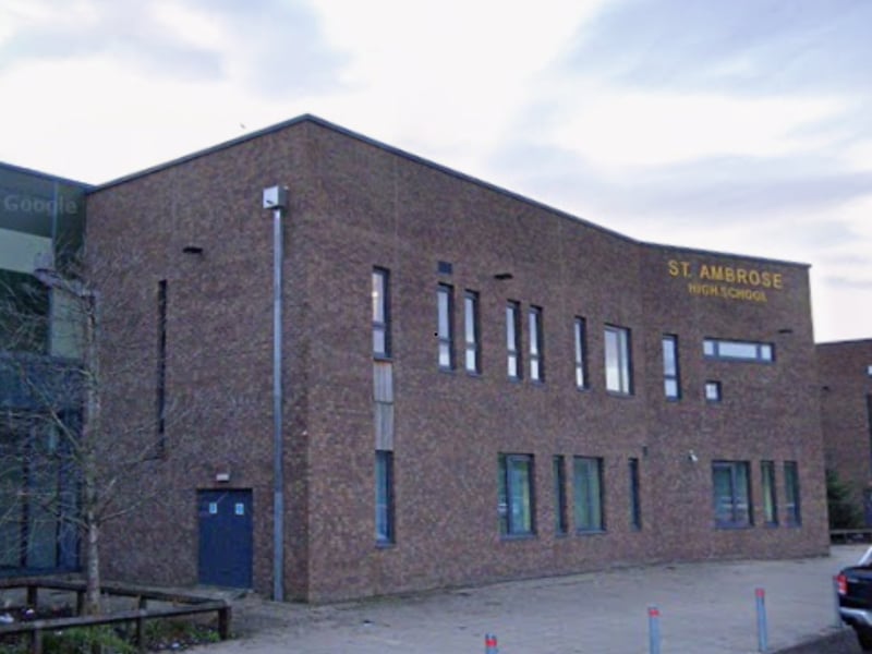 Completing the top five secondaries in North Lanarkshire for exam results is St Ambrose High School, in Coatbridge, which has a 50 per cent success rate for pupils earning at least five Highers. 25.6 per cent of the school's 1,534 pupils are considered to be 'deprived'.