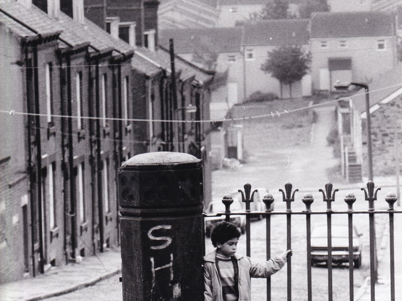 A view from Quarry Mount Primary School in October 1985.