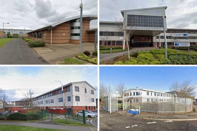Four of the best performing high schools in South Lanarkshire.