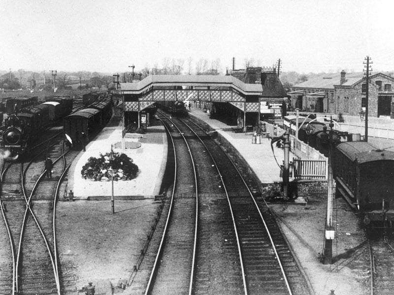 A nostalgic view of Market Drayton railway station in 1967, capturing the town's once-busy rail link during its final years. For generations of travellers, the station was a familiar gateway to and from the town, before the line became part of local history.
