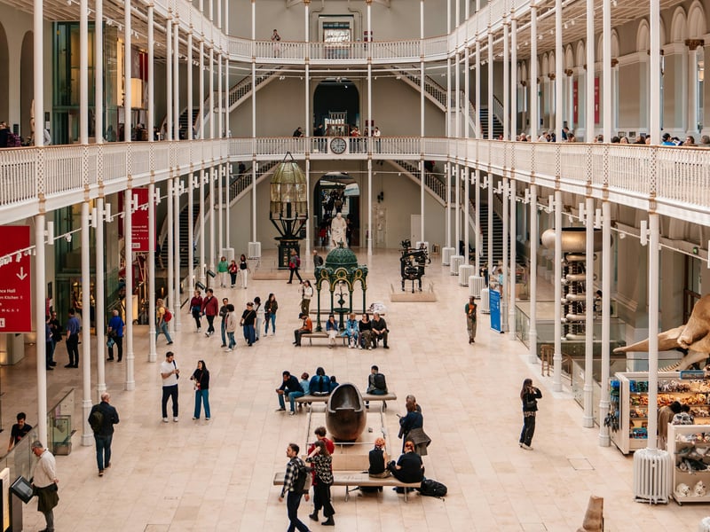 Even if you've been numerous times in the past, there's always something new to discover in the National Museum of Scotland, on the city's Chambers Street. Youngsters particularly love the huge natural history section, with everything from dinosaur skeletons to whales. 