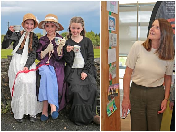 The Maria Edgeworth 18th Century Mostrim Tea Party and the ‘Creative Postcards Exhibition' at Edgeworthstown Library were among the highlights of the 30th Maria Edgeworth Festival of Literature, Art and Movement