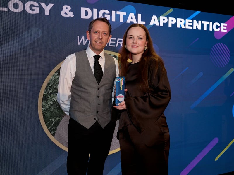 Winner: Kennedy Ellis, of HSBC.
Award presented by Marcus Schofield, Iconic Media - Media Sales Director (Yorkshire).
