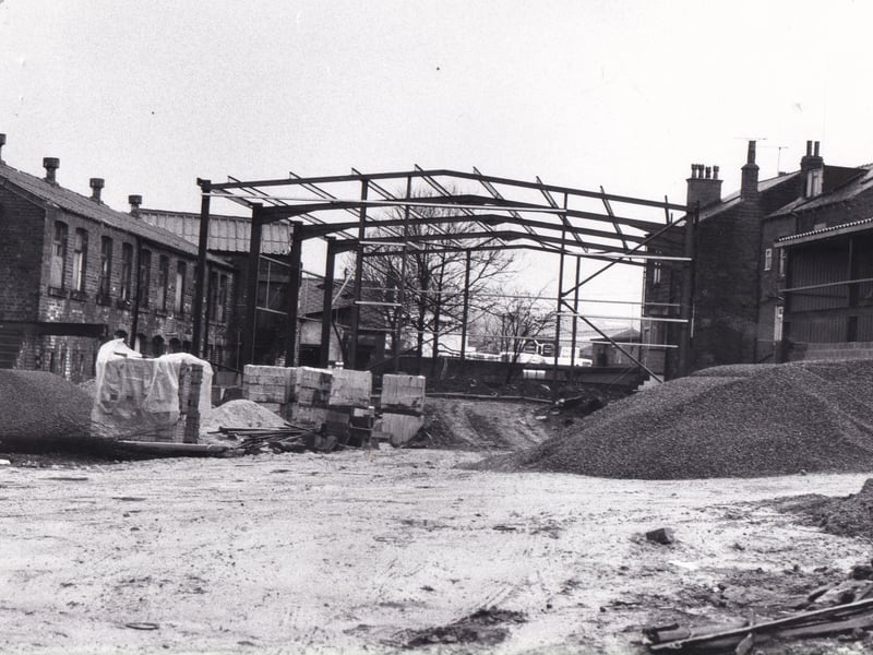 March 1984 and planners decided that this frame to an industrial and warehouse unit at Lower Wortley - built without planning permission - should be dismantled.