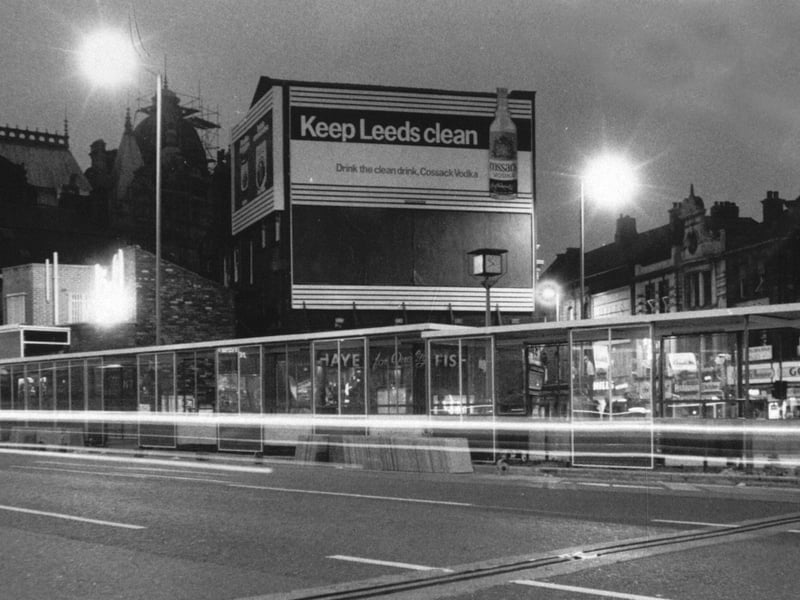 Bus stops at the Corn Exchange in September 1973.