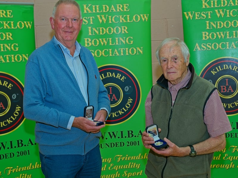 2nd place, Div 3: Tom O'Neill and Liam Huston, representing Blessington Bowls Club Team