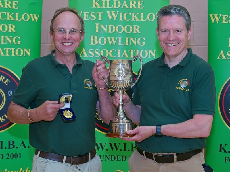 Open Pairs winners, Edward Lawrence and Angus McDonogh of Baltinglass / Kiltegan.