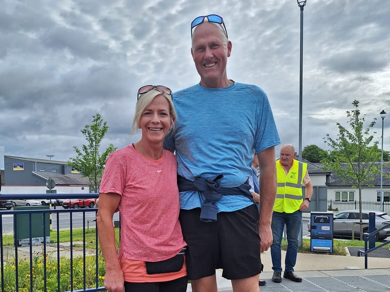 Louise Hodgers and James Norris took part in the Clancy Festival Blueway walk