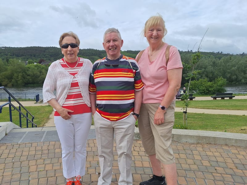 Christine and Sean Casey and Ann Holden took part in the Clancy Festival Blueway Walk from Sean Healy Park to Dovehill