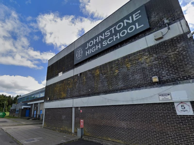 At Johnstone High School 36 per cent of pupils achieve at least five Highers. 20.2 per cent of the school's 867 pupils come from 'deprived' families.