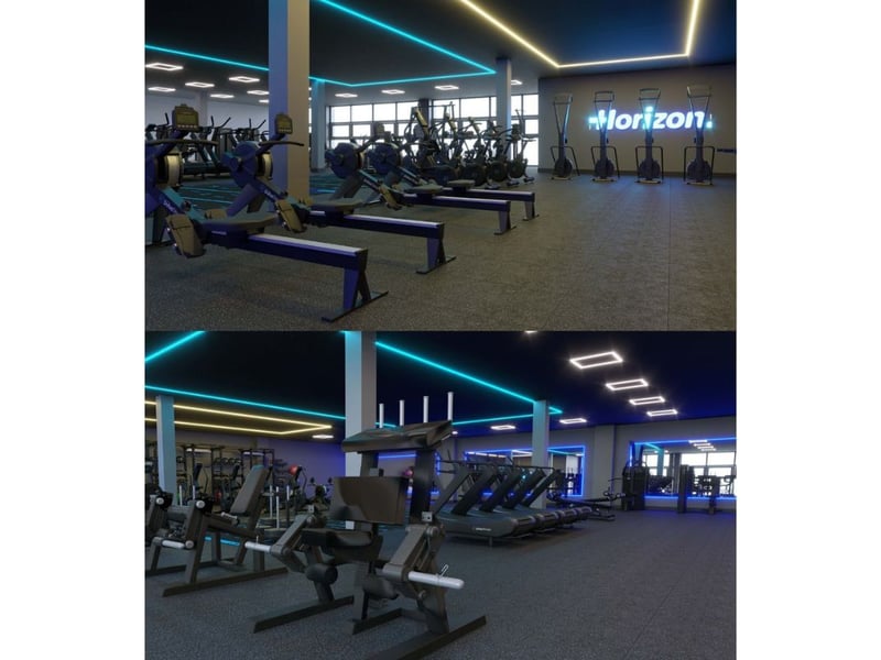 What the new gym area will look like at Horizon in Waterlooville.