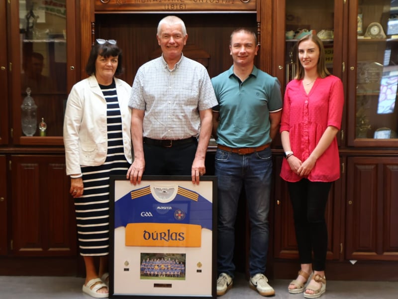 Paddy McCormack with his son Mr Patrick McCormack, his daughter Ms Jenny McCormack and his sister Ms Catherine Stakelum