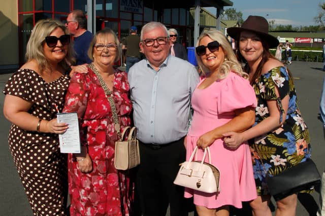 At Ballinrobe Races, pictured were members of the Duffy family and friends.