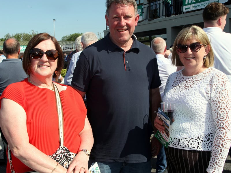 At Ballinrobe Races, pictured were: Left to right: Mary Murphy(Garrymore), Frank Keane(Cornfield) and Margaret Shaughnessy(Claremorris). 