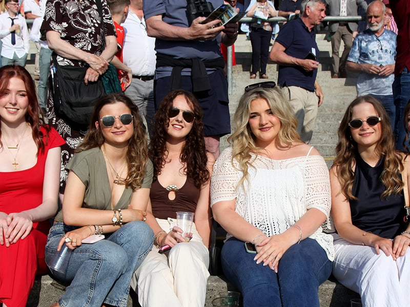 Enjoying the sunshine at Ballinrobe Races.