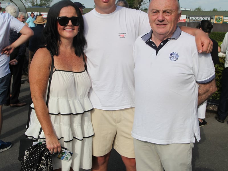 At Ballinrobe Races, pictured were: Left to right: Sinead Keane, Max Humphreys, and Michael Keane (Ballinrobe).