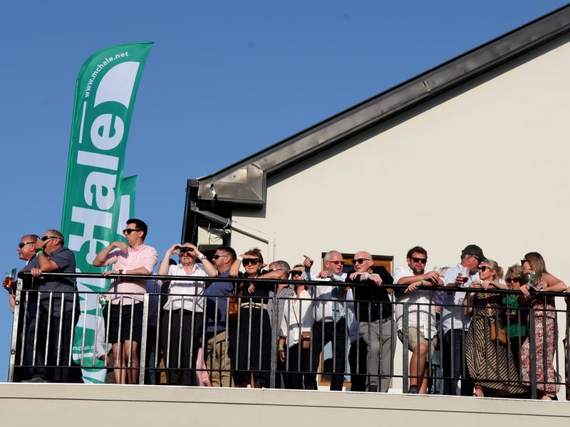 Crowd gathered at Ballinrobe races