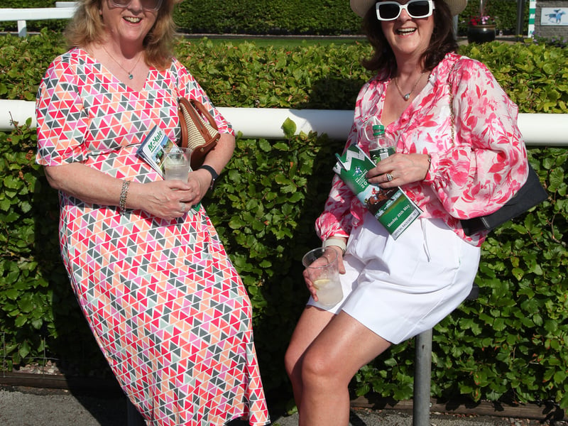 At Ballinrobe Races, pictured were, Anne Kelly(Charlestown) and Claire Serridge (Manchester and Charlestown).   