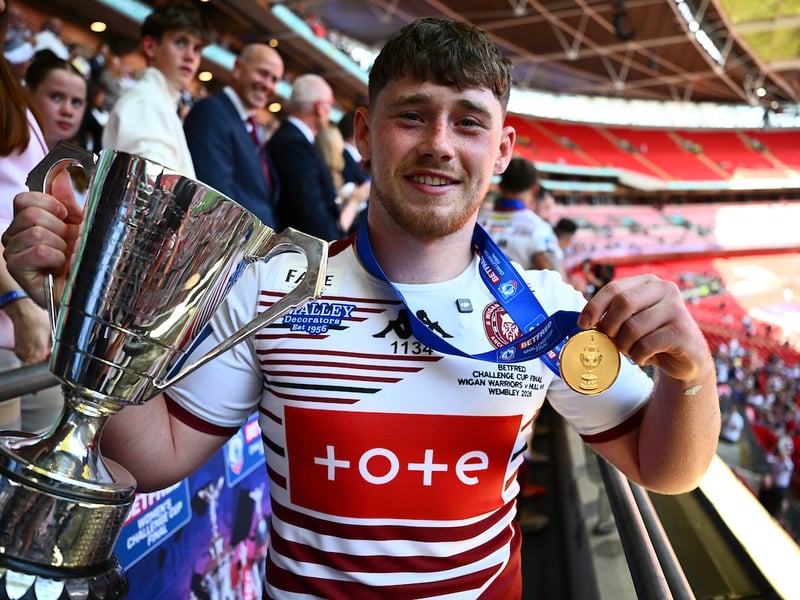 A day to remember for the 20-year-old, who produced a man-of-the-match performance on his Wembley debut to pick up the Lance Todd Trophy. Farrimond scored two excellent tries in the first half, followed by a try assist.