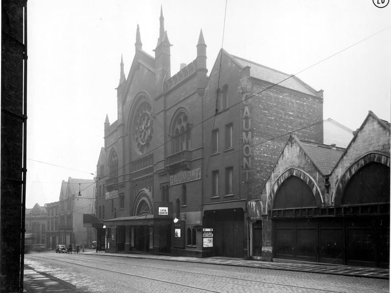 Gaumont Cinema on Cookridge Street. The photo was taken to show proposed site for car parking accomodation.