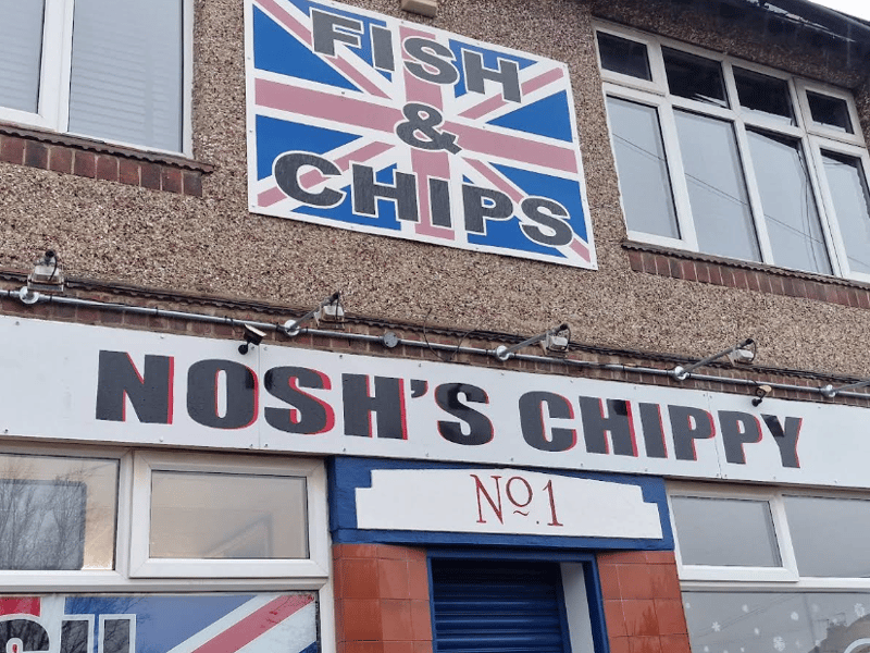 Nosh's Chippy has 4.7 star reviews. "Best chippy fish I've ever had! Not overpriced either! Highly recommended," said Corrine Leech.