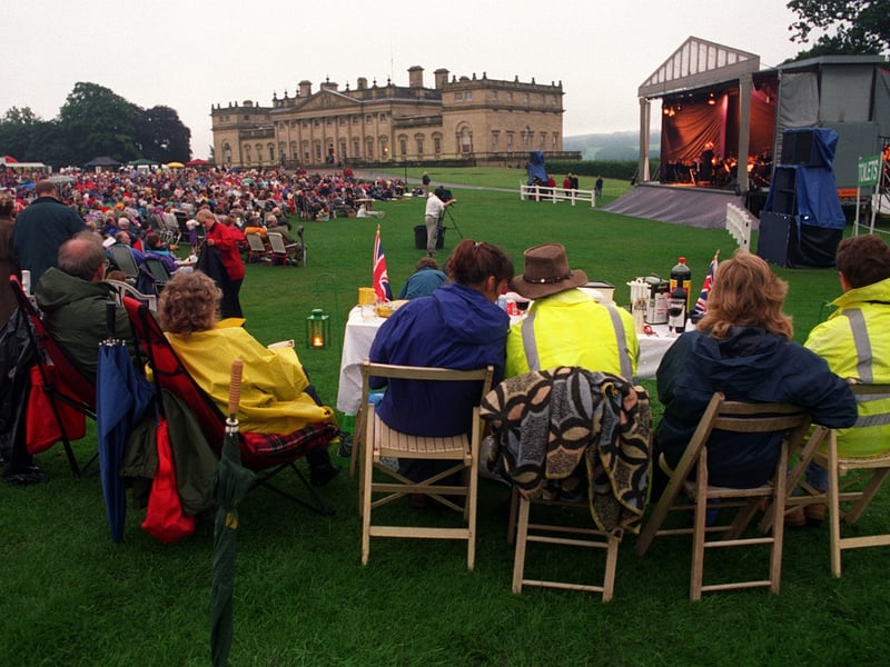 Crowds at the Last Night of the Proms concert at Harewood House.