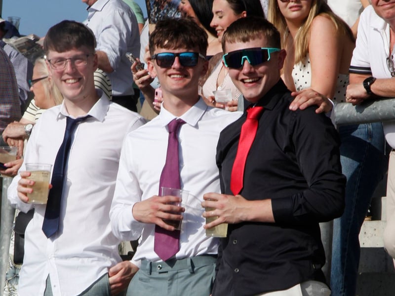 A group of lads enjoying Ballinrobe Races