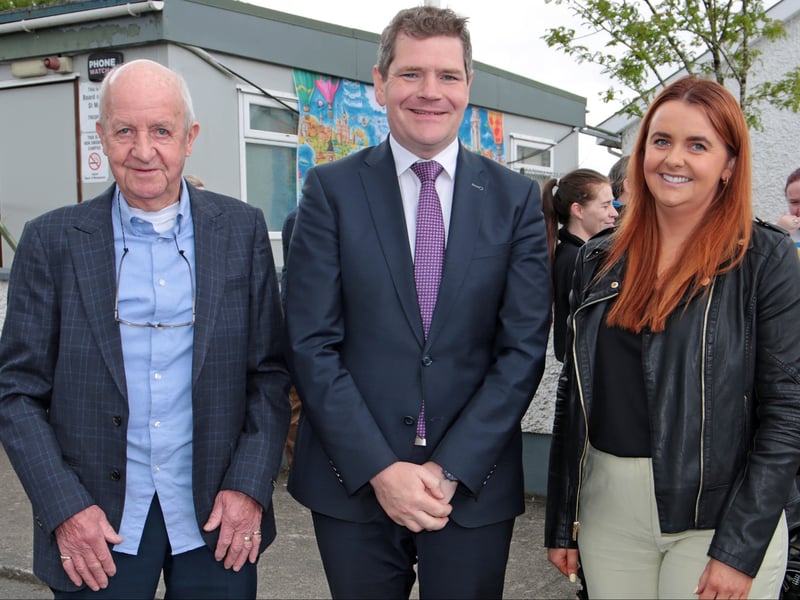 Pat Lynch, Minister Burke, Ciara McDonnell Parents Assoc.