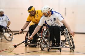 Stephen Melvin of Connacht in action during last year's GAA Wheelchair Hurling & Camogie All-Ireland Finals in Carlow. 