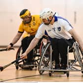 Stephen Melvin of Connacht in action during last year's GAA Wheelchair Hurling & Camogie All-Ireland Finals in Carlow. 