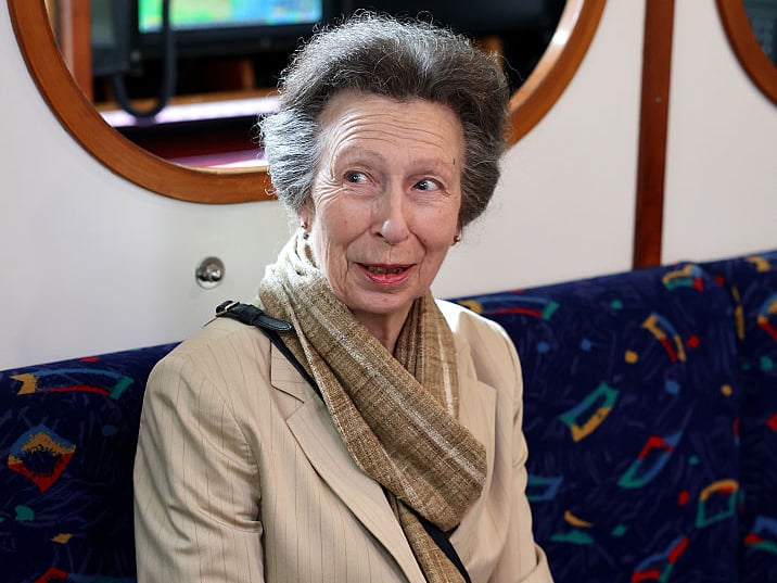 Princess Anne, Princess Royal chats to young crew during a visit to Tall Ships Youth Trust at Gunwharf Quays Marina on June 04, 2026 in Portsmouth. The Princess is a supporter of The Tall Ships Youth Trust the UK's oldest and largest youth development sail-training charity (Photo by Chris Jackson/Getty Images for Tall Ships Youth Trust)