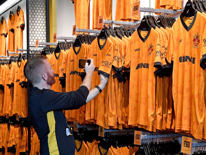 Launch of the new Wolves kit at Wolves Megastore, Molineux Stadium.