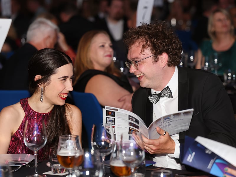 Express and Star Business Awards 2026 at the Halls, University of Wolverhampton. Alexander Goodger, right, a finalist in the Business Person of the Year category