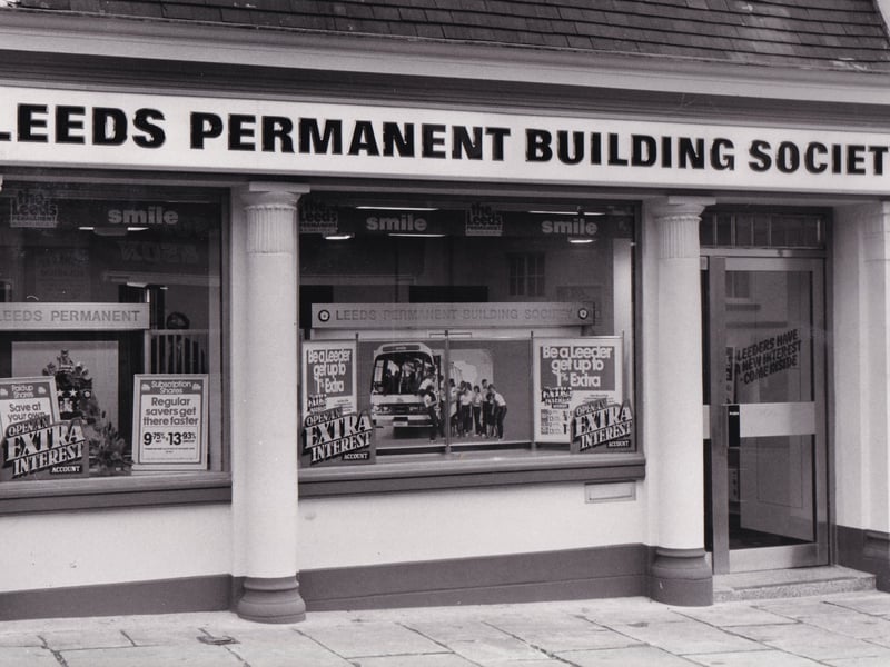 The new branch of the Leeds Permanent Building Society in August 1981.