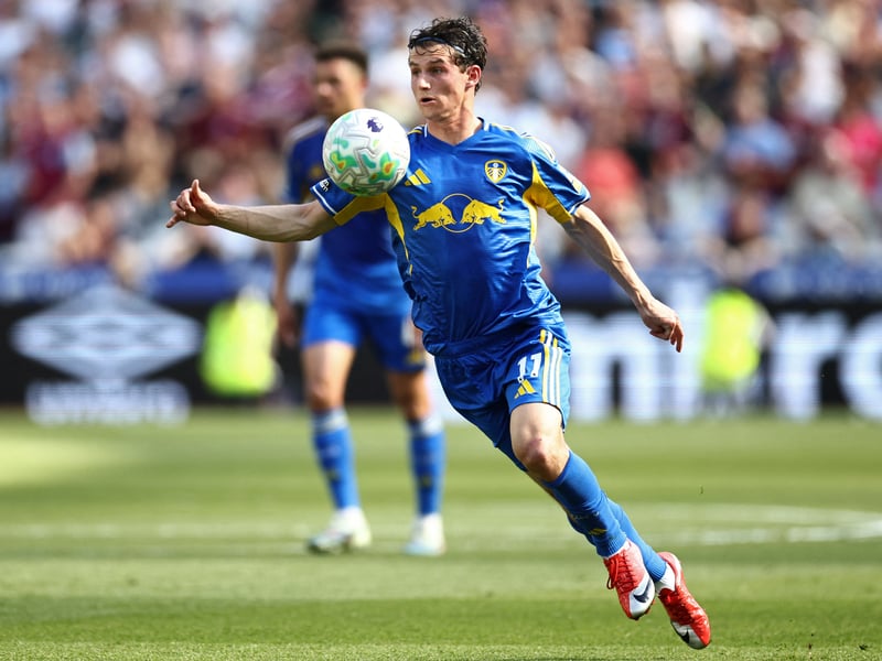 Played more Premier League games than anyone else with 37, a reminder of his incredible durability. Leeds have added more final-third quality on the right but Aaronson is a steady squad option across a few positions.