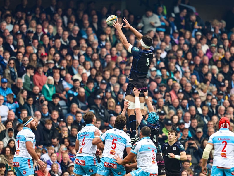 Important part of Glasgow's solid line-out and moved around the pitch well in the loose