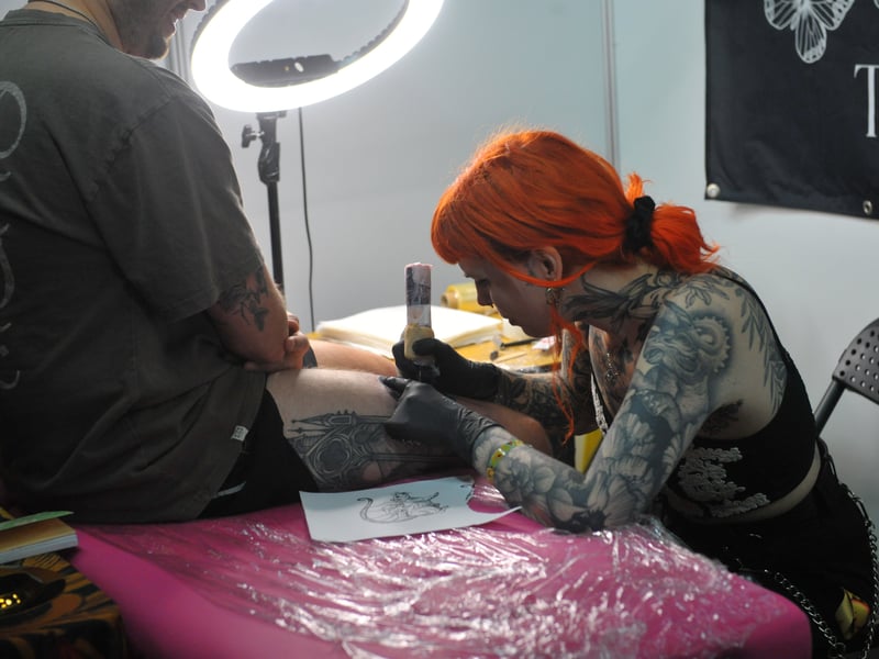 It is the 11th year that the tattoo exhibition has been held at the arena.