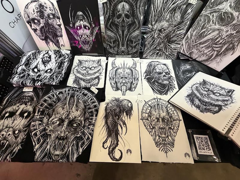 Visitors can pick through designs before getting inked.