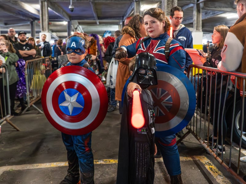 Port Solent Comic Con 2026 in Port Solent. Pictured is the Orchard Smith Family. Pictured by Alec Chapman